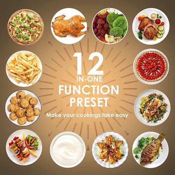 Test, avis four sans huile Uten 10L : une machine XXL pour les grandes familles 5 12-programmes-predefinis-uten-friteuse